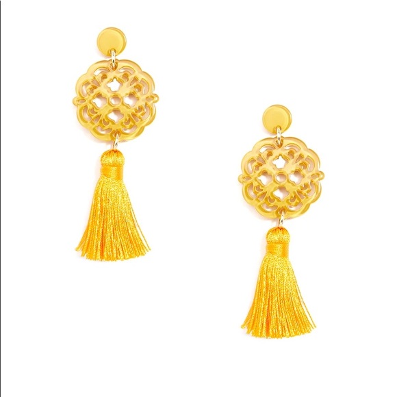 Allure Tassel Drop Earrings in Honey - Picture 1 of 5